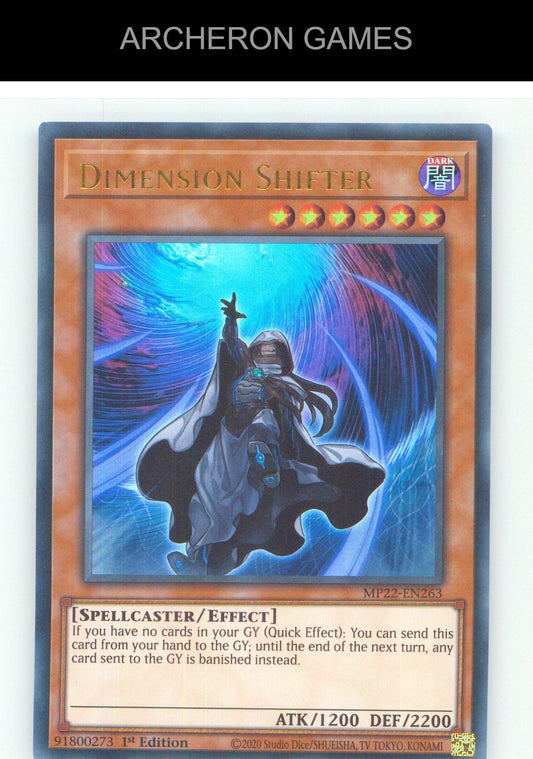 Dimension Shifter UR YUGIOH Card 1st Edition