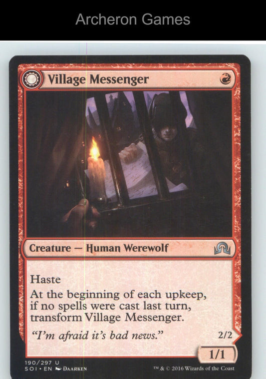 Village Messenger SOI 190 UC MTG Card NM/EX+