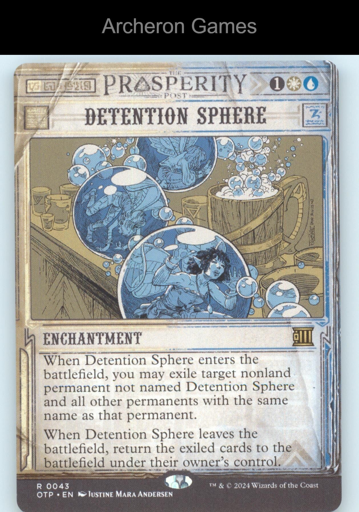 Detention Sphere 43 R MTG Card Outlaws of Thunder Junction: Breaking News