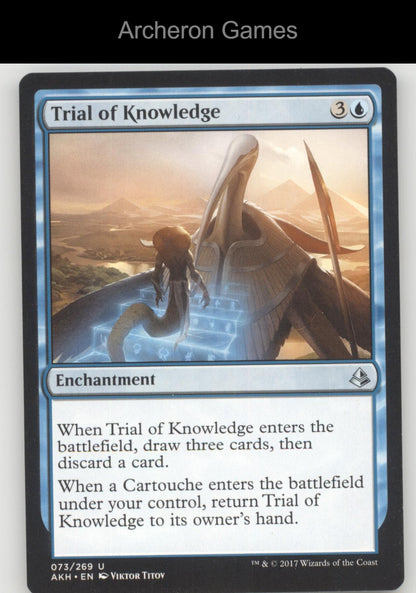 Trial of Knowledge 73 UC MTG Card Amonkhet