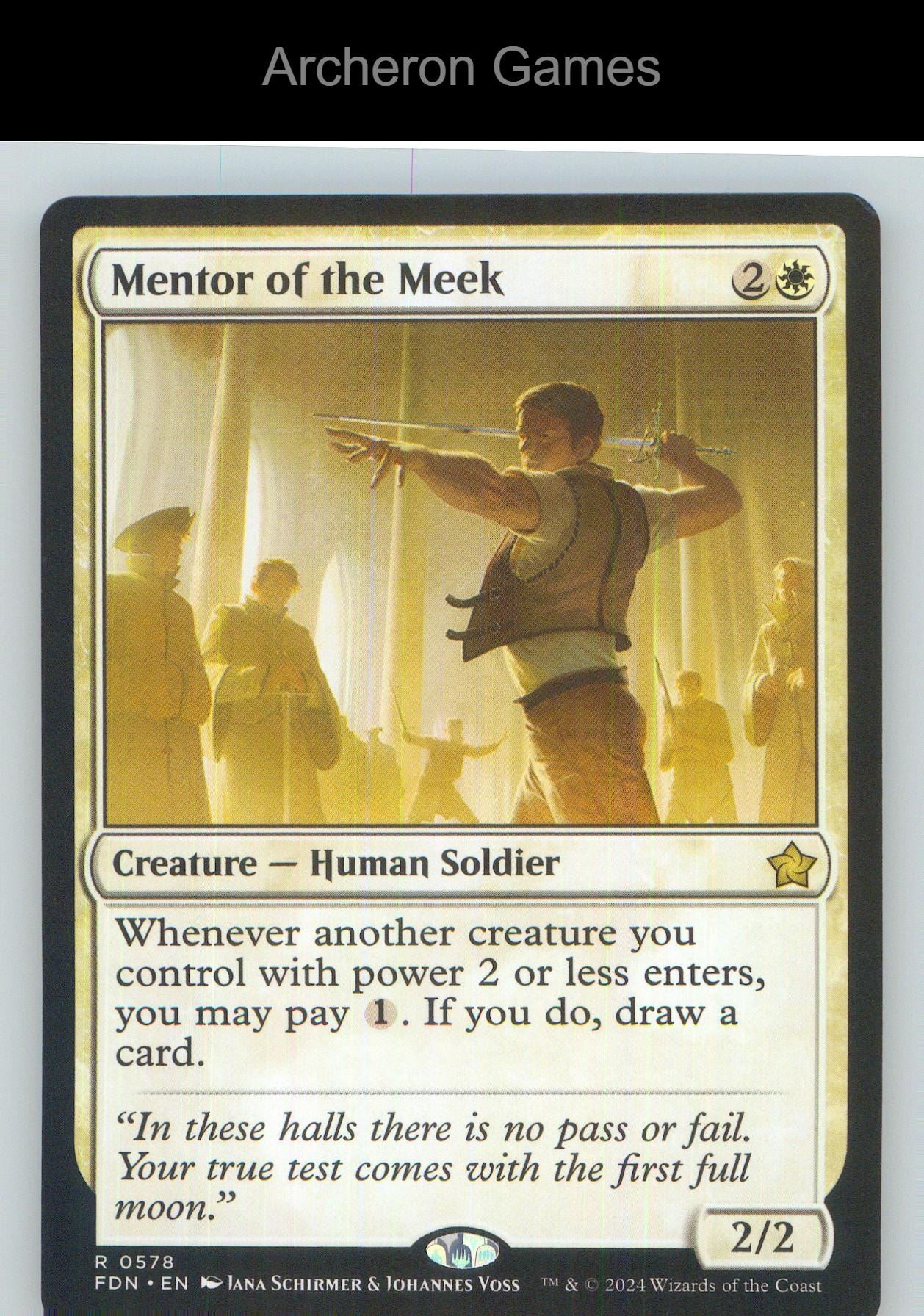 Mentor of the Meek FDN 578 R MTG Card NM/EX+