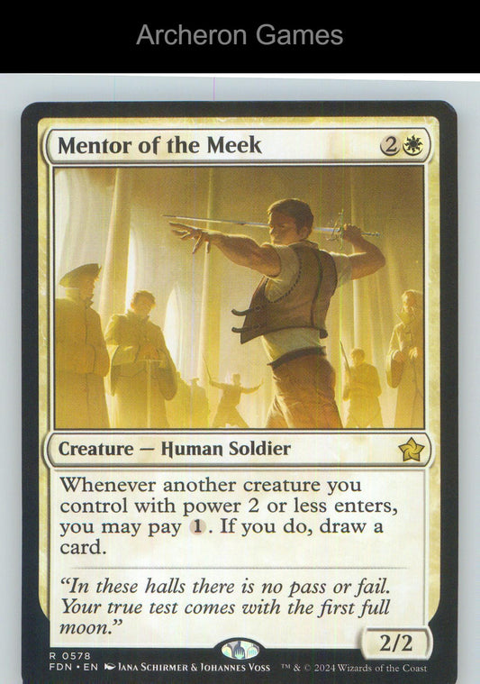 Mentor of the Meek FDN 578 R MTG Card NM/EX+