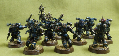 Legionaries with upgrade painted - Night Lords - Warhammer 40K #2NP