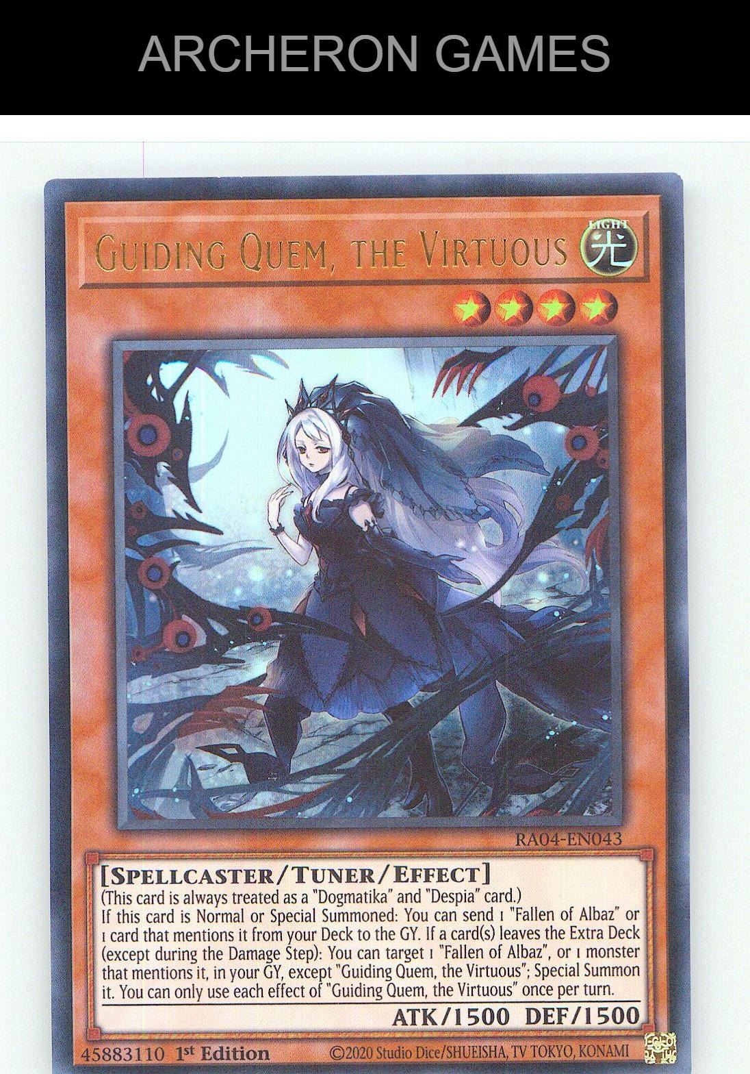 Guiding Quem, the Virtuous (UR) Ultra Rare YUGIOH Card 1st Edition