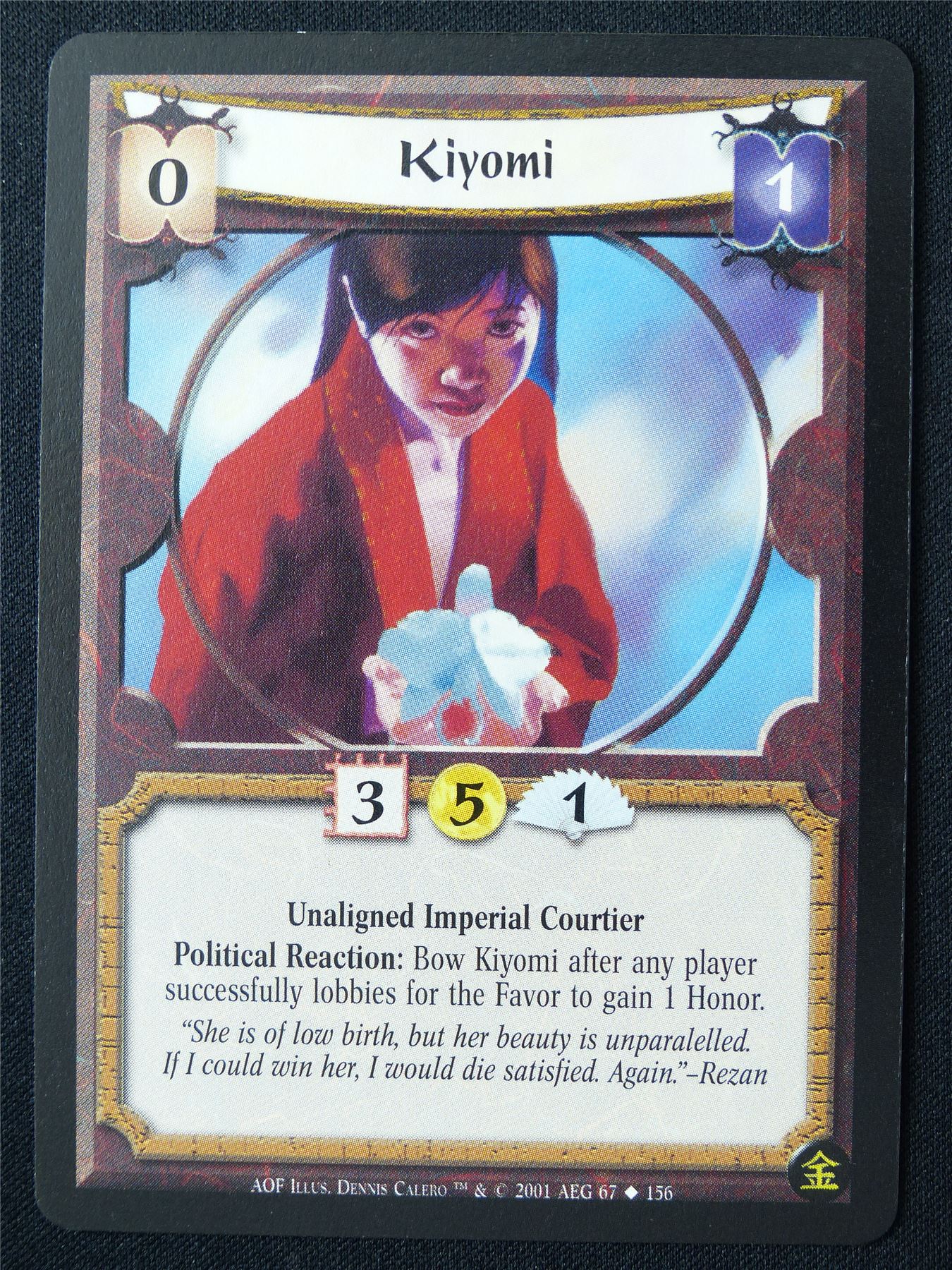 Kiyomi - AOF - Legend of the Five Rings L5R Card #106