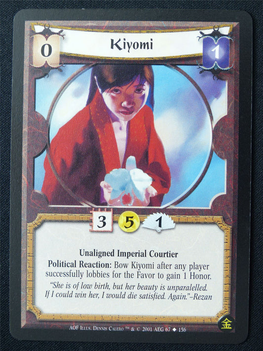 Kiyomi - AOF - Legend of the Five Rings L5R Card #106