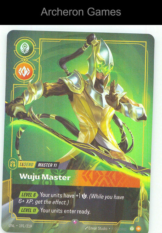 Master Yi - Wuju Master UNL 191/219 R Unleashed Riftbound Card