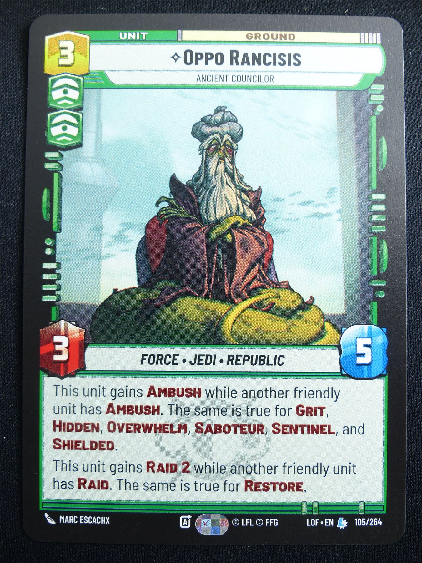 Oppo Rancisis 105/264 - Star Wars Unlimited Card #4G5