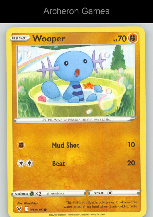Pokemon Card Wooper VIV 083/185 C Vivid Voltage