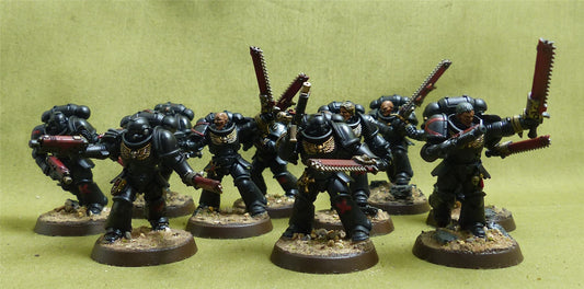 Assault Intercessor Squad set of 5 painted - Blood Angels - Warhammer 40K #5D
