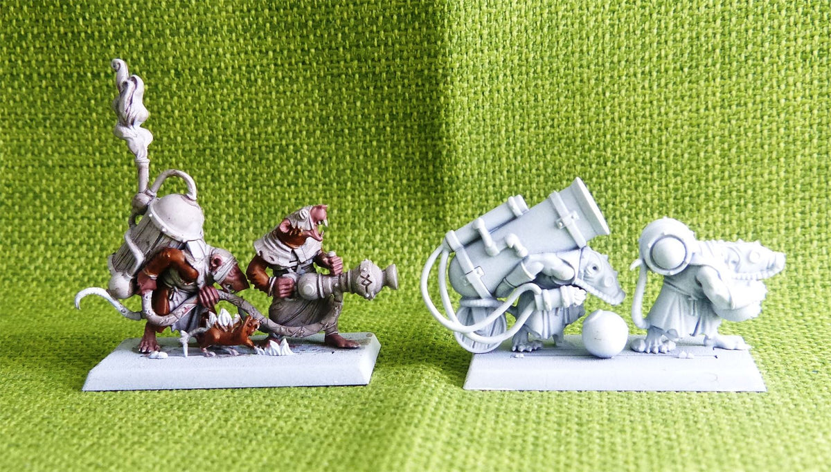 Skaven - Poisoned Wind Mortar & Warpfire Thrower - Warhammer AoS 40k #E1