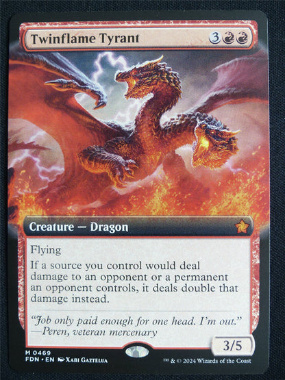 Twimflame Tyrant Extended Art - FDN - Mtg Card #3HA