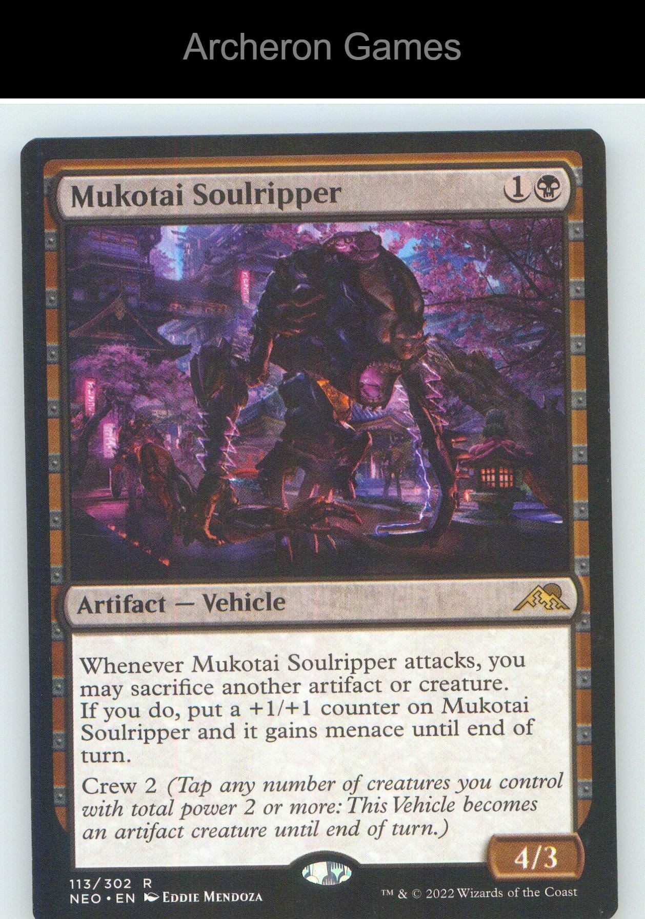 Mukotai Soulripper NEO 113 R MTG Card NM/EX+