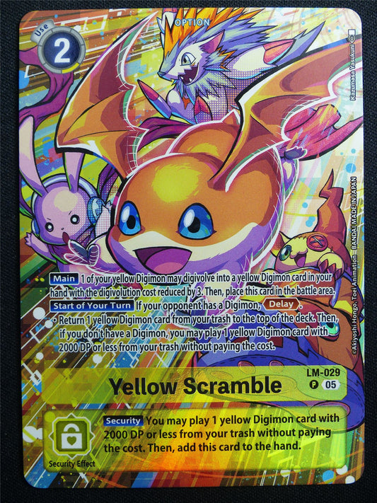 Yellow Scramble LM-029 Promo Foil - Digimon Card #30F