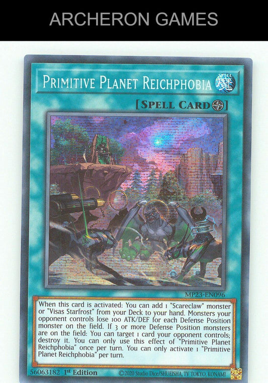 Primitive Planet Reichphobia (PUR) SEC YUGIOH Card