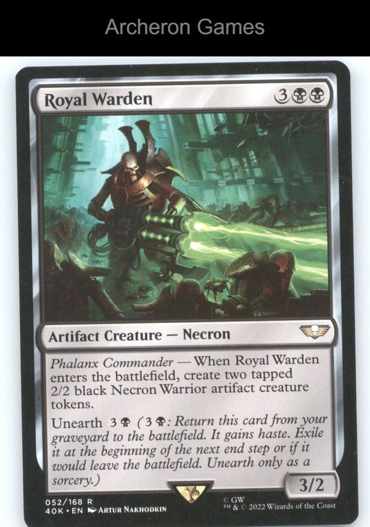 Royal Warden 52 R MTG Card Universes Beyond: Warhammer 40,000