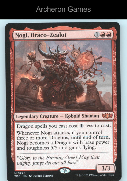 Nogi, Draco-Zealot 226 Mythic MTG Card Commander: Tarkir: Dragonstorm