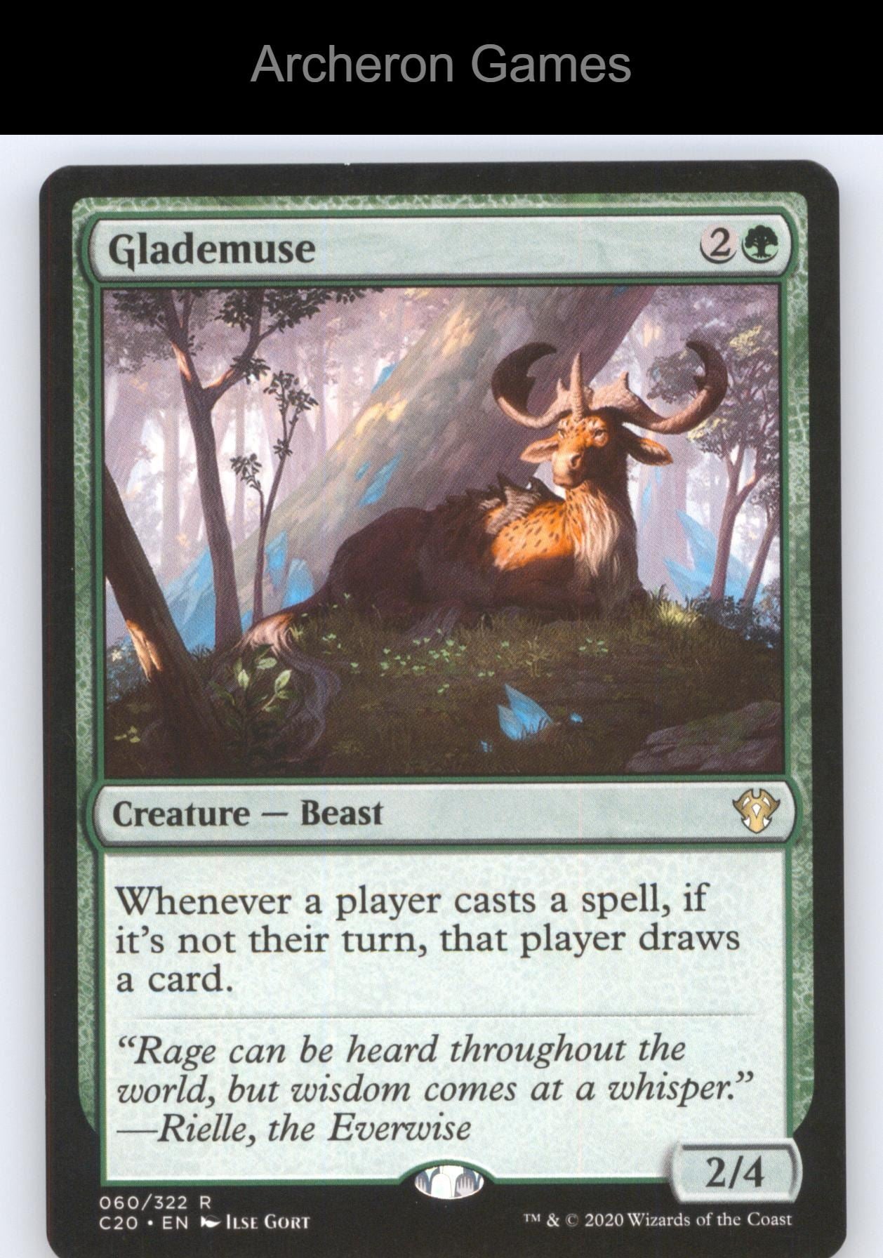 Glademuse 60 R MTG Card Commander 2020