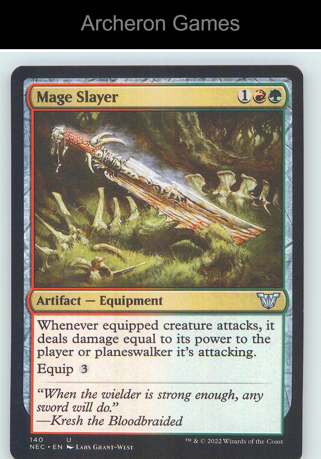 Mage Slayer NEC 140 UC MTG Card NM/EX+