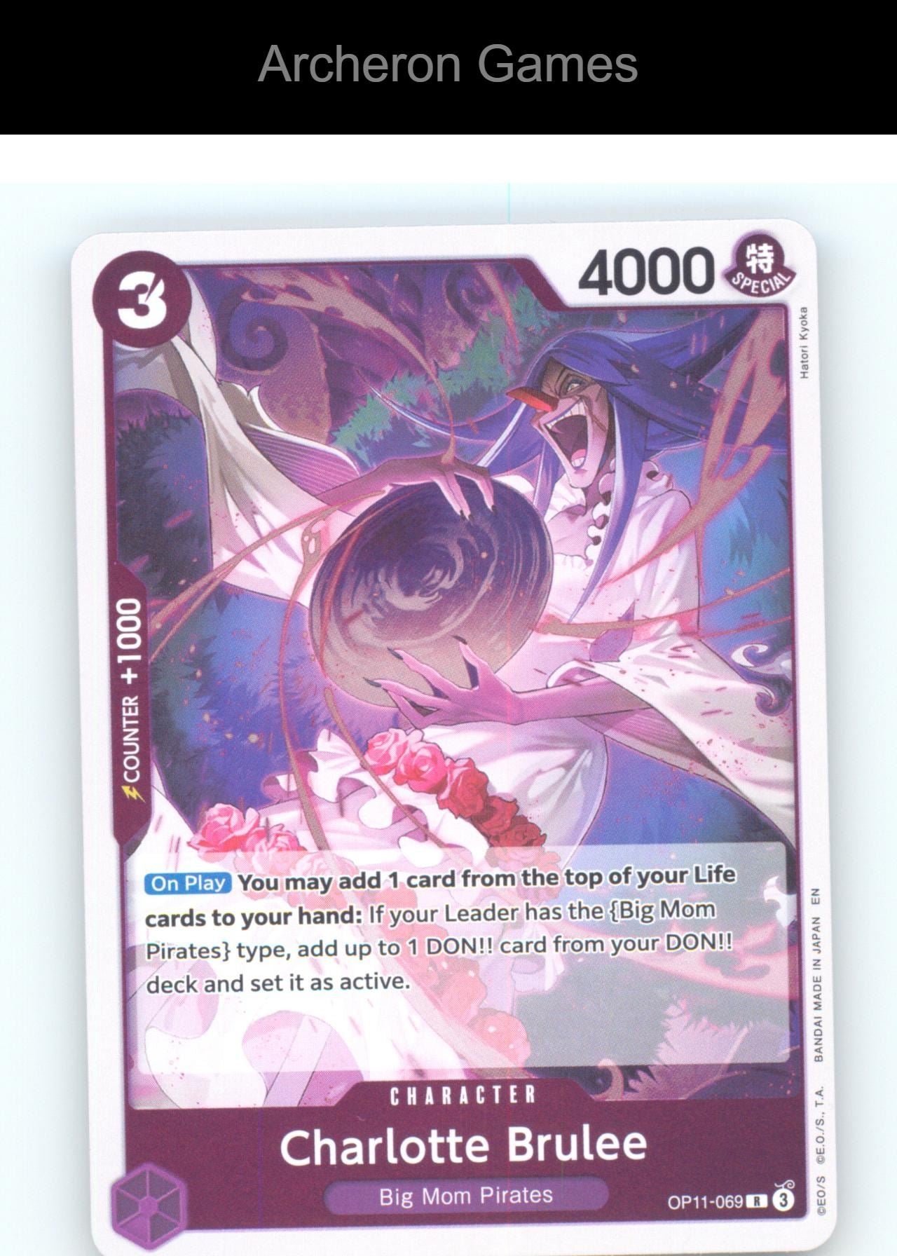Charlotte Brulee OP11-069 R One Piece Card NM/EX+ Foil
