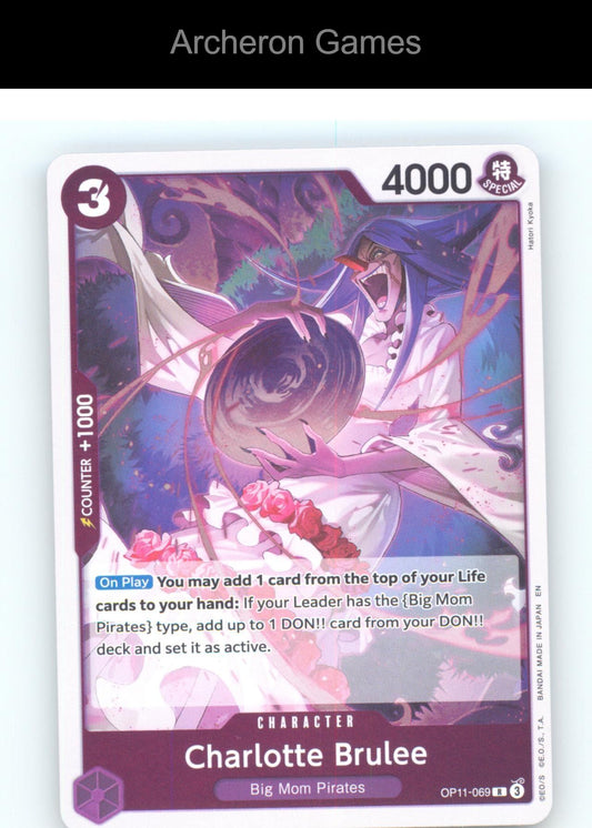 Charlotte Brulee OP11-069 R One Piece Card NM/EX+ Foil