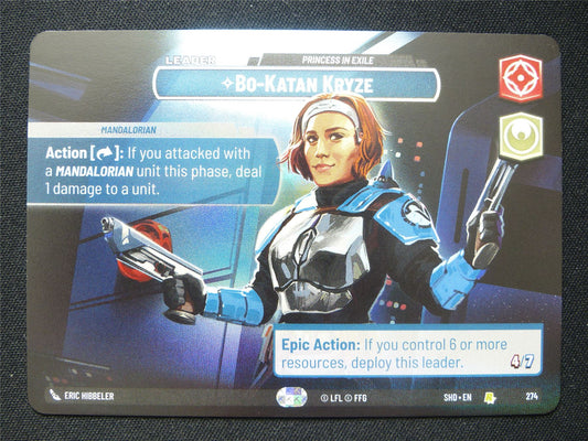 Bo-Katan Kryze - Princess in Exile - 274 Showcase Foil - Star Wars Unlimited Card #4B