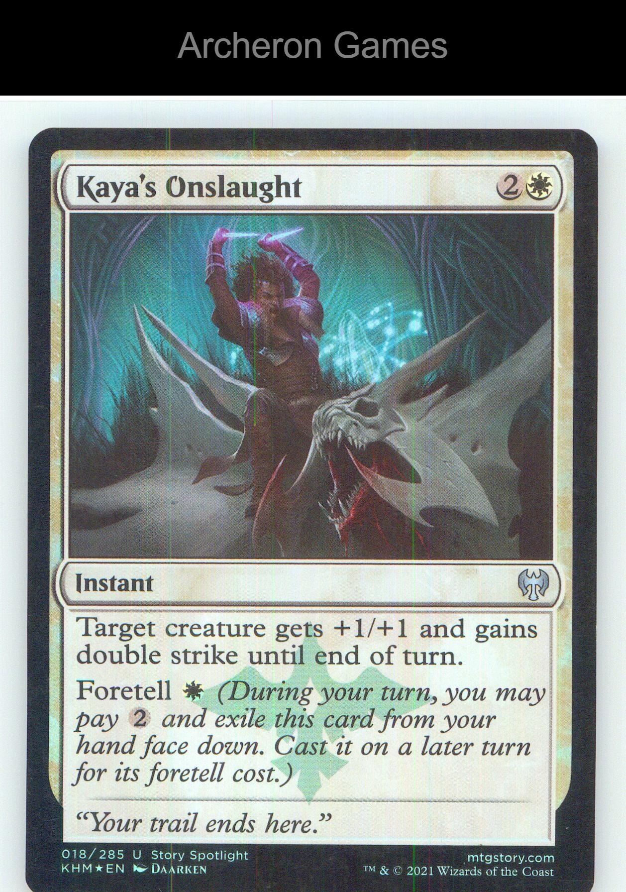 Kaya's Onslaught KHM 18 UC MTG Card NM/EX+ Foil