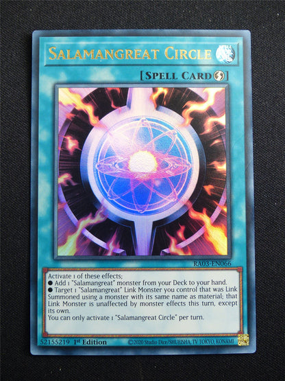 Salamangreat Circle RA03 Ultra Rare - 1st ed Yugioh Card #3J1