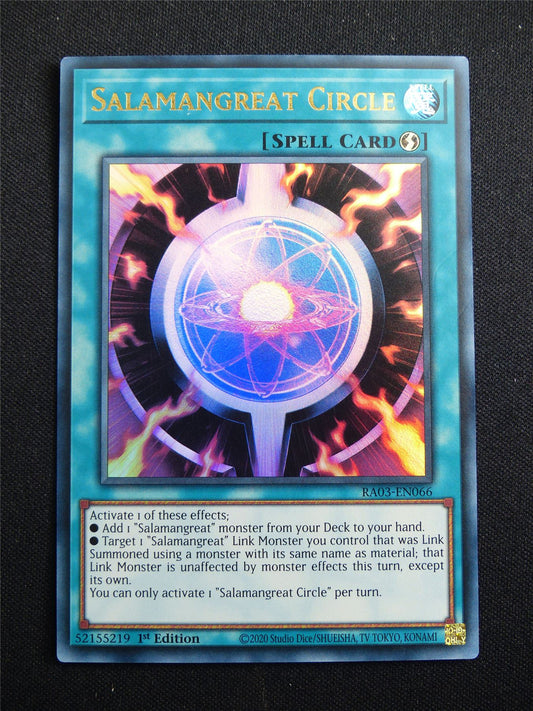 Salamangreat Circle RA03 Ultra Rare - 1st ed Yugioh Card #3J1