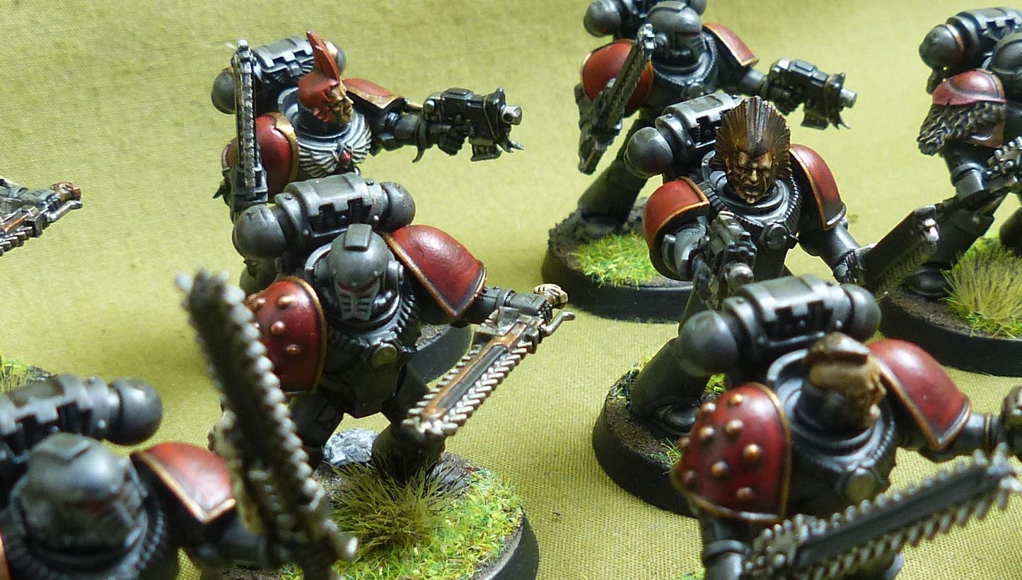 MKII Tactical Squad set of 10 painted - Space Wolves - Warhammer Horus Heresy #4XI