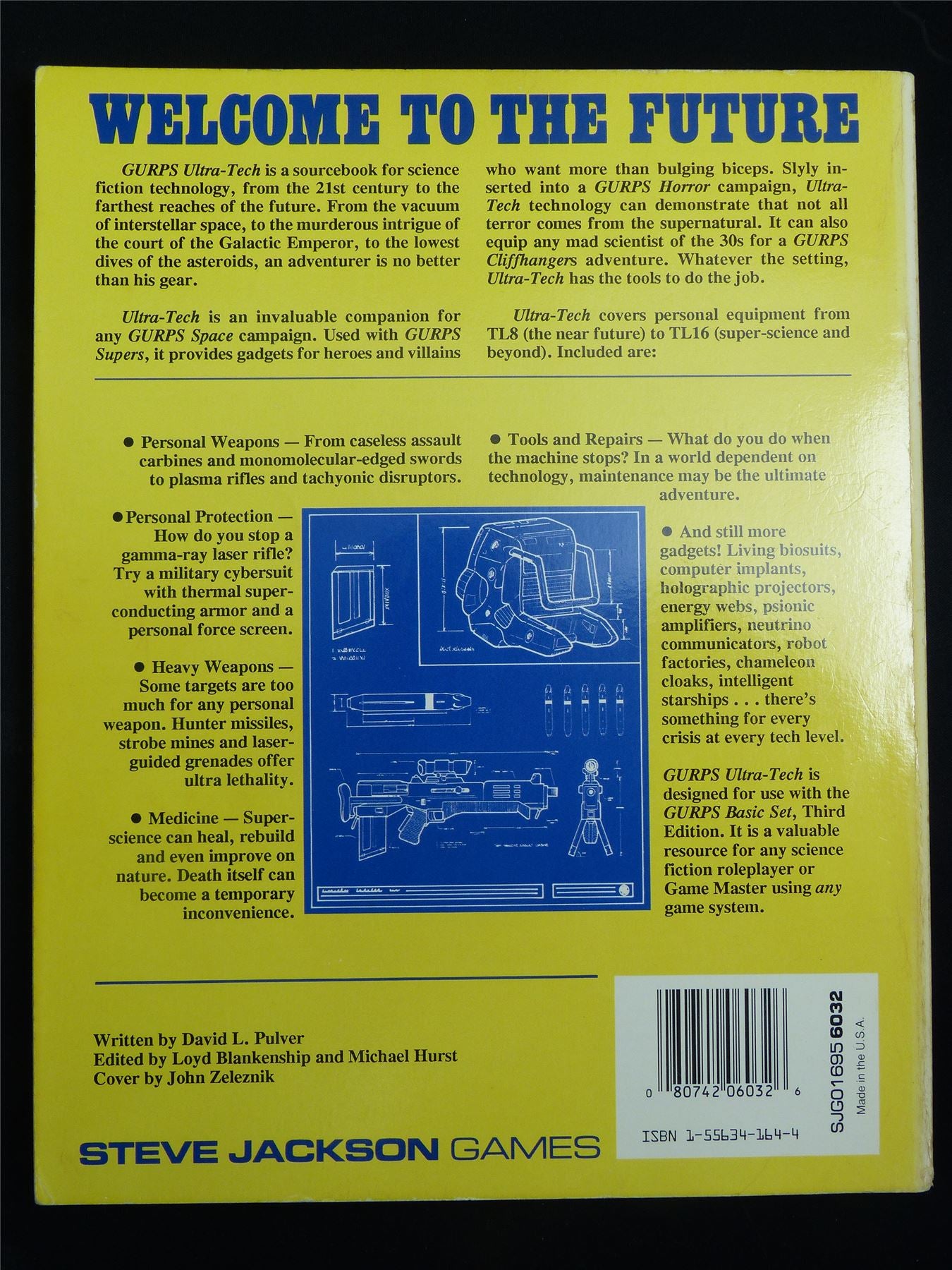 Ultra-Tech Sourcebook - Steve Jackson Games - GURPS Roleplay Book Softback #2P6