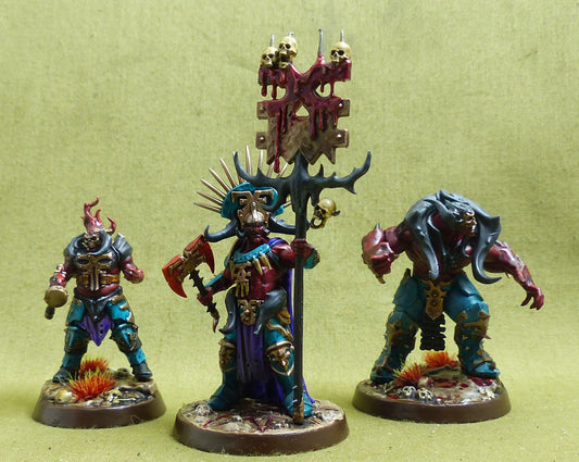 Gorechosen of Dromm painted - Chaos Warband - Warhammer Underworlds #2PZ