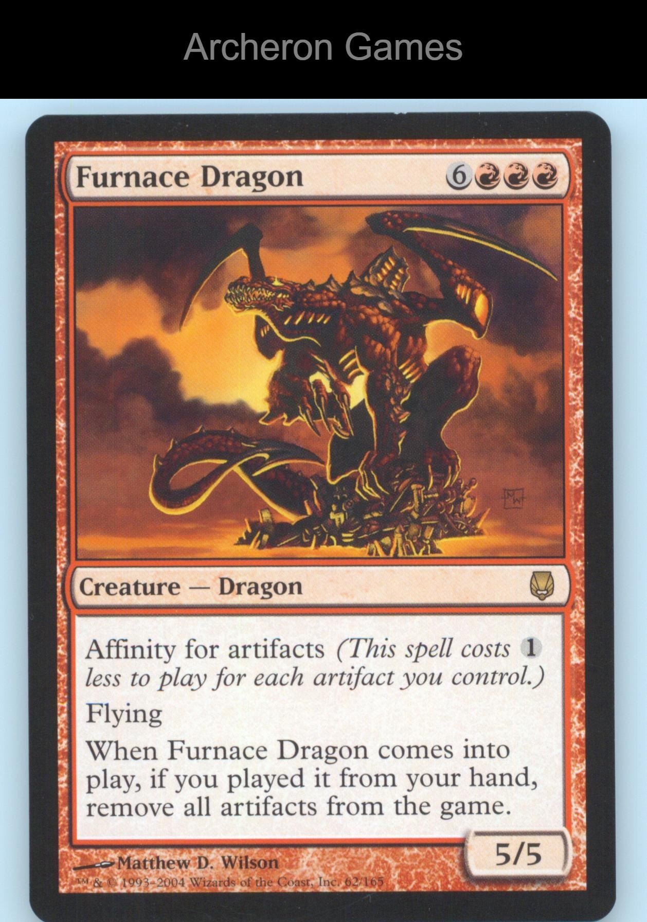Furnace Dragon 62 R MTG Card Darksteel