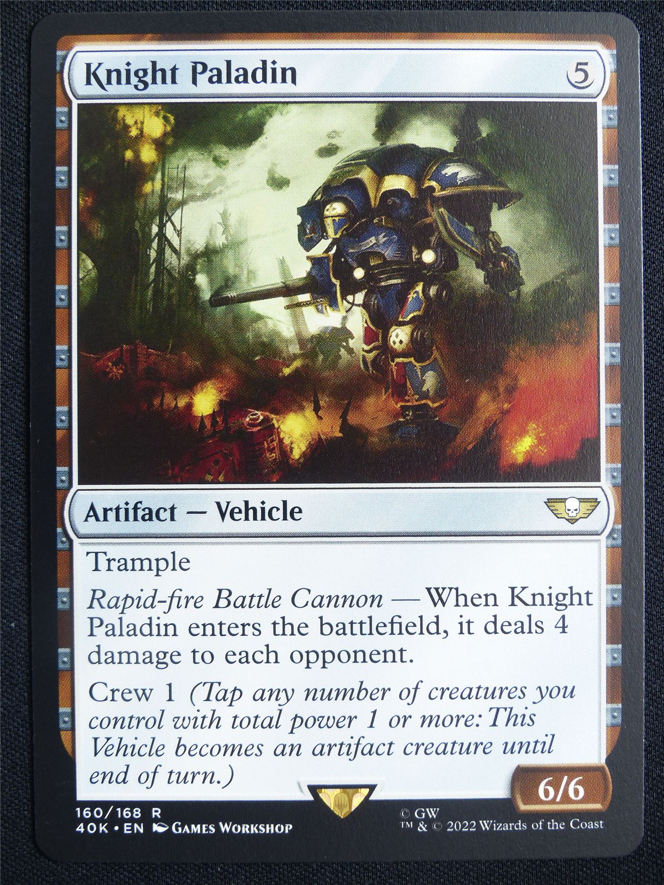 Knight Paladin - 40K - Mtg Card #23N