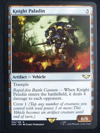 Knight Paladin - 40K - Mtg Card #23N