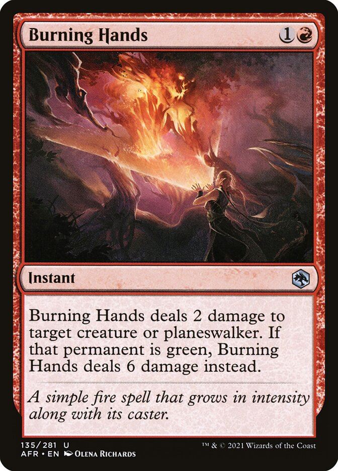Burning Hands - Adventures in the Forgotten Realms afr