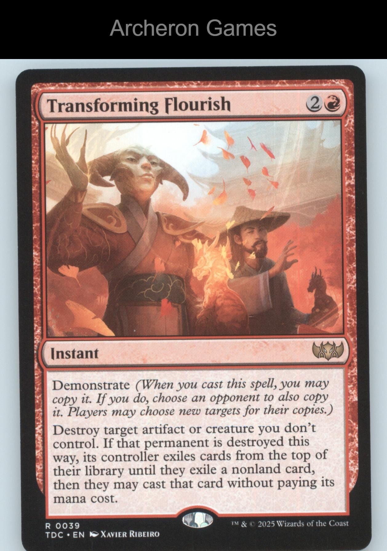 Transforming Flourish 39 R MTG Card Commander: Tarkir: Dragonstorm