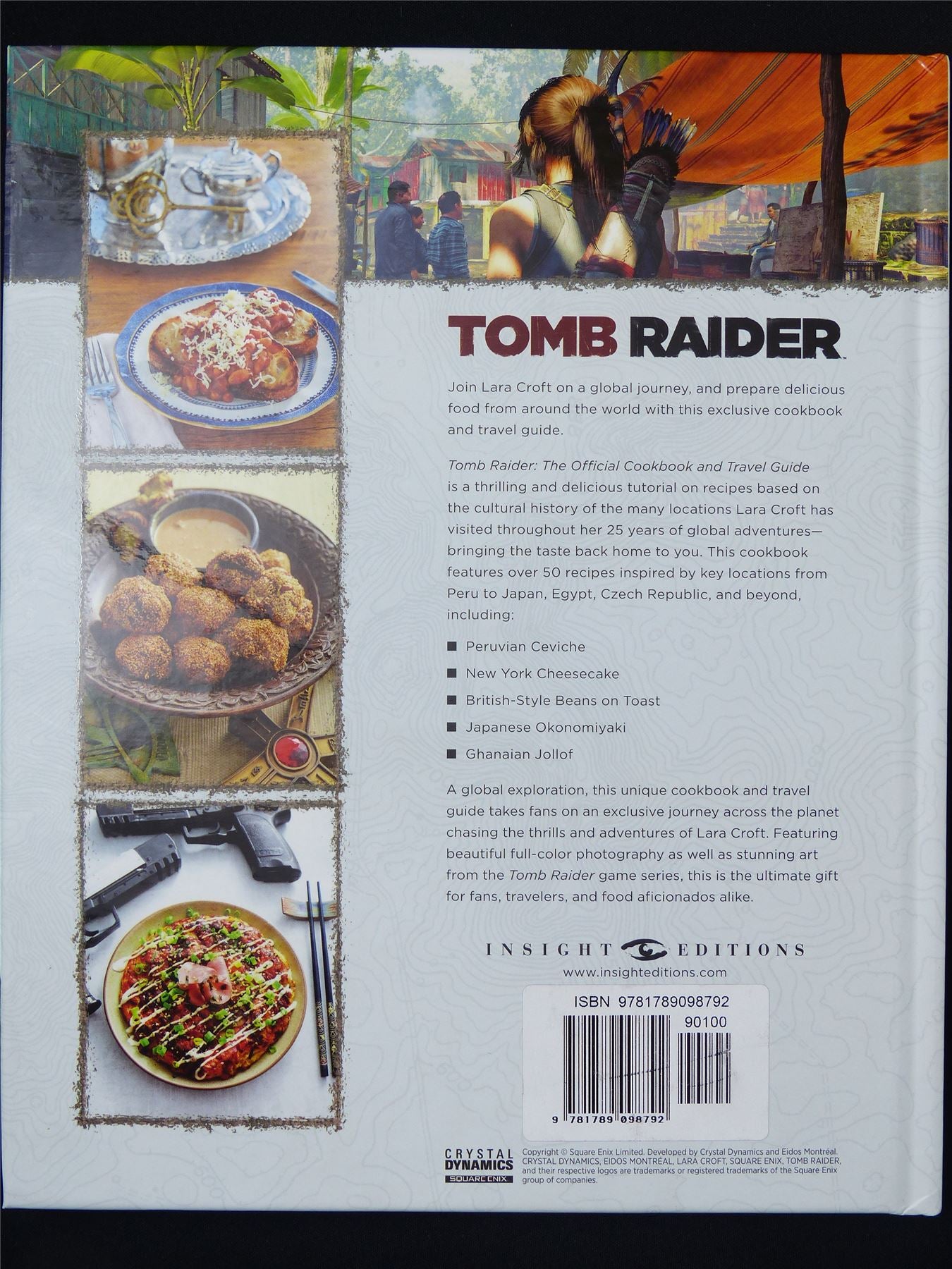 Tomb Raider The Official Cookbook and Travel Guide - Titan Gift Book Hardback #LP