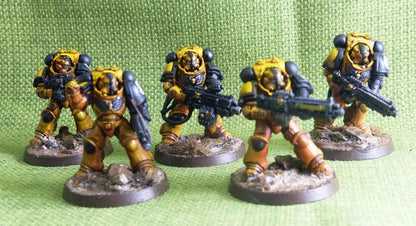 Imperial Fist - Heavy Intercessor Squad Painted - Warhammer AoS 40k #CS