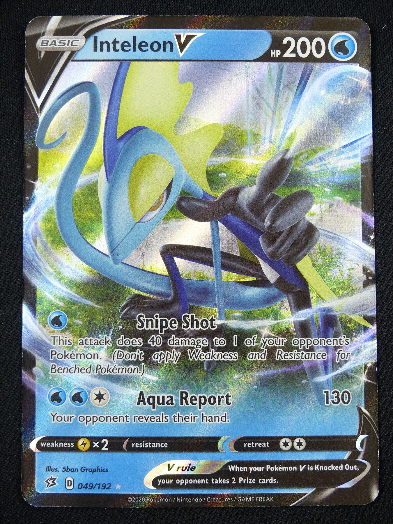 Inteleon V 049/192 Holo - Pokemon Card #D7