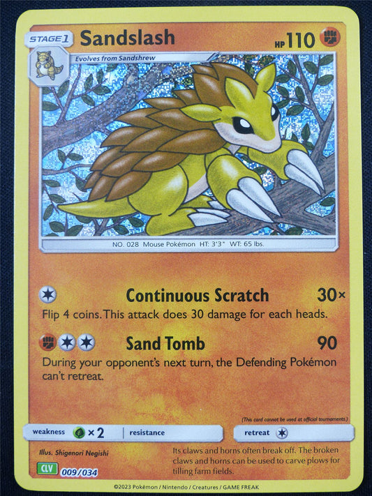 Sandslash 009/034 Holo CLV - Classic Pokemon Card #4BV