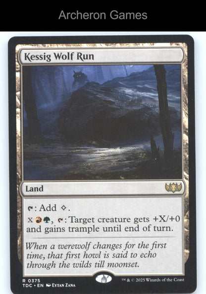 Kessig Wolf Run 375 R MTG Card Commander: Tarkir: Dragonstorm