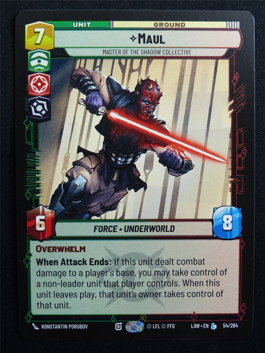 Maul 54/264 - Star Wars Unlimited Card #AX