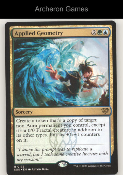 Applied Geometry SOS 172 R MTG Card Secrets of Strixhaven
