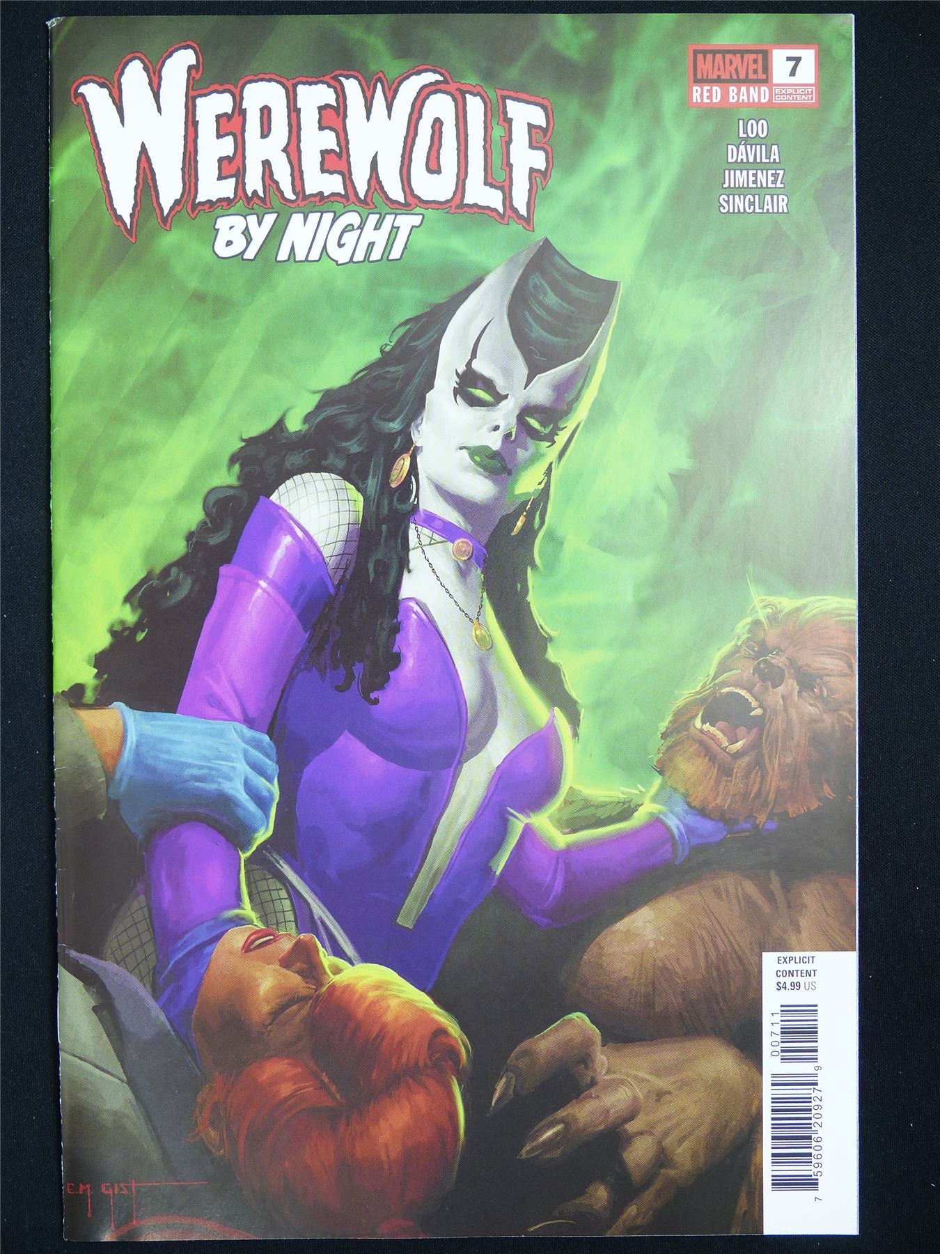 WEREWOLF by Night #7 Red Band - Marvel Comic #1OH
