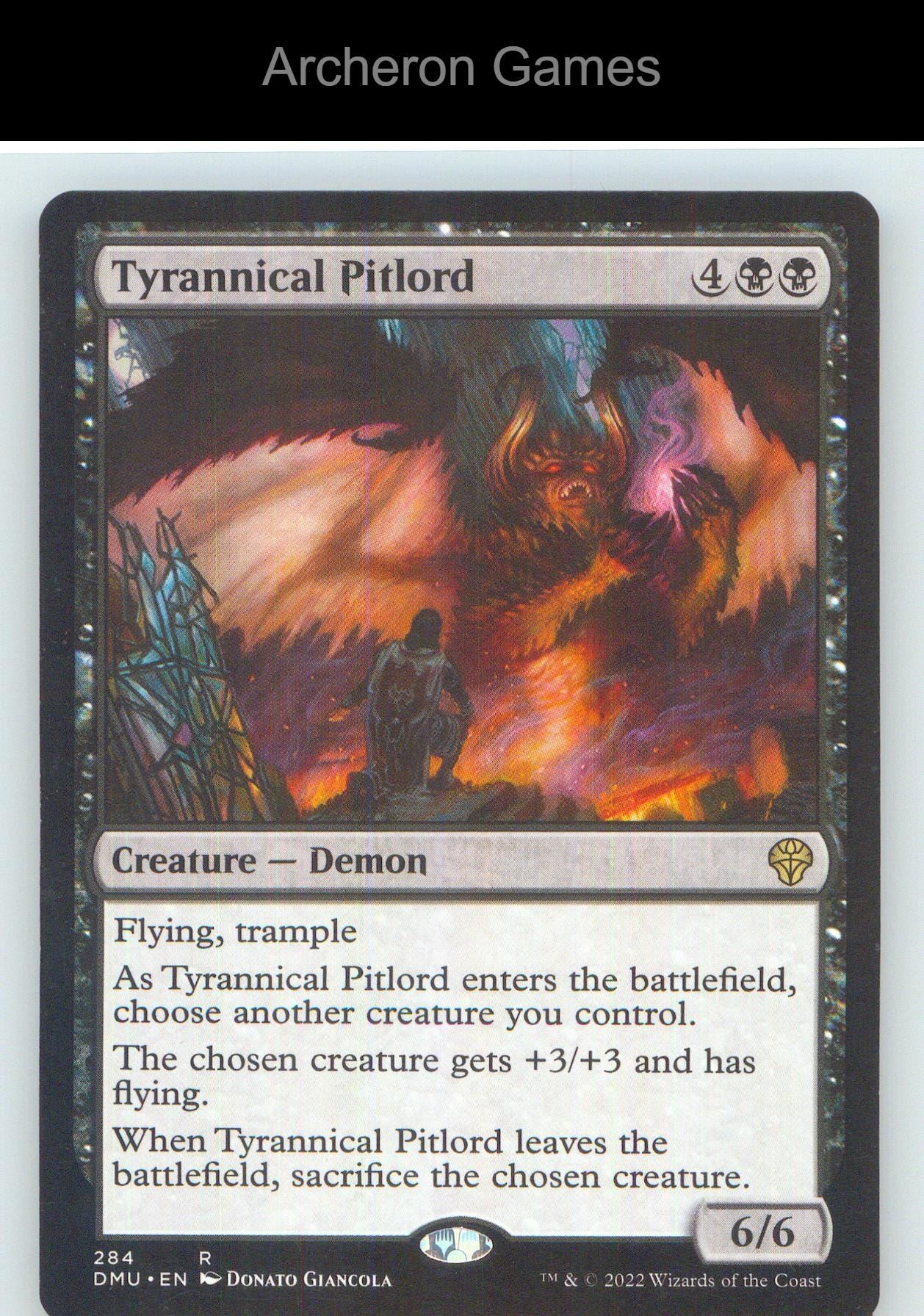 Tyrannical Pitlord DMU 284 R MTG Card NM/EX+