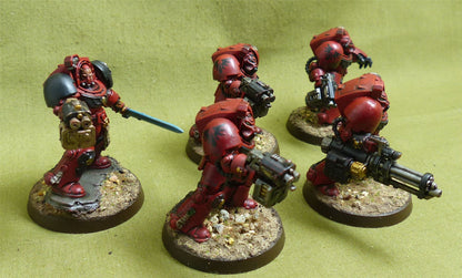 Terminator Assault Squad painted - Blood Angels - Warhammer 40K #5A