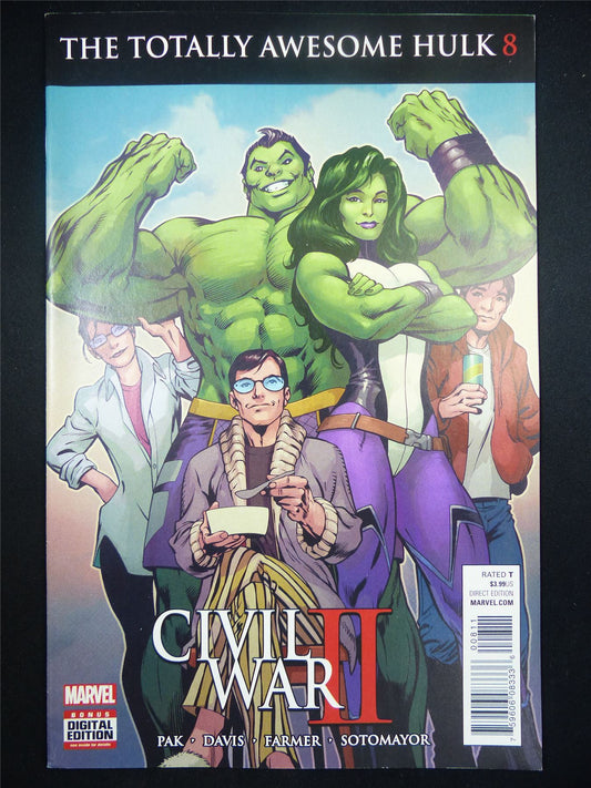 The Totally Awesome HULK #8 - Civil War 2 - Marvel Comic #G6