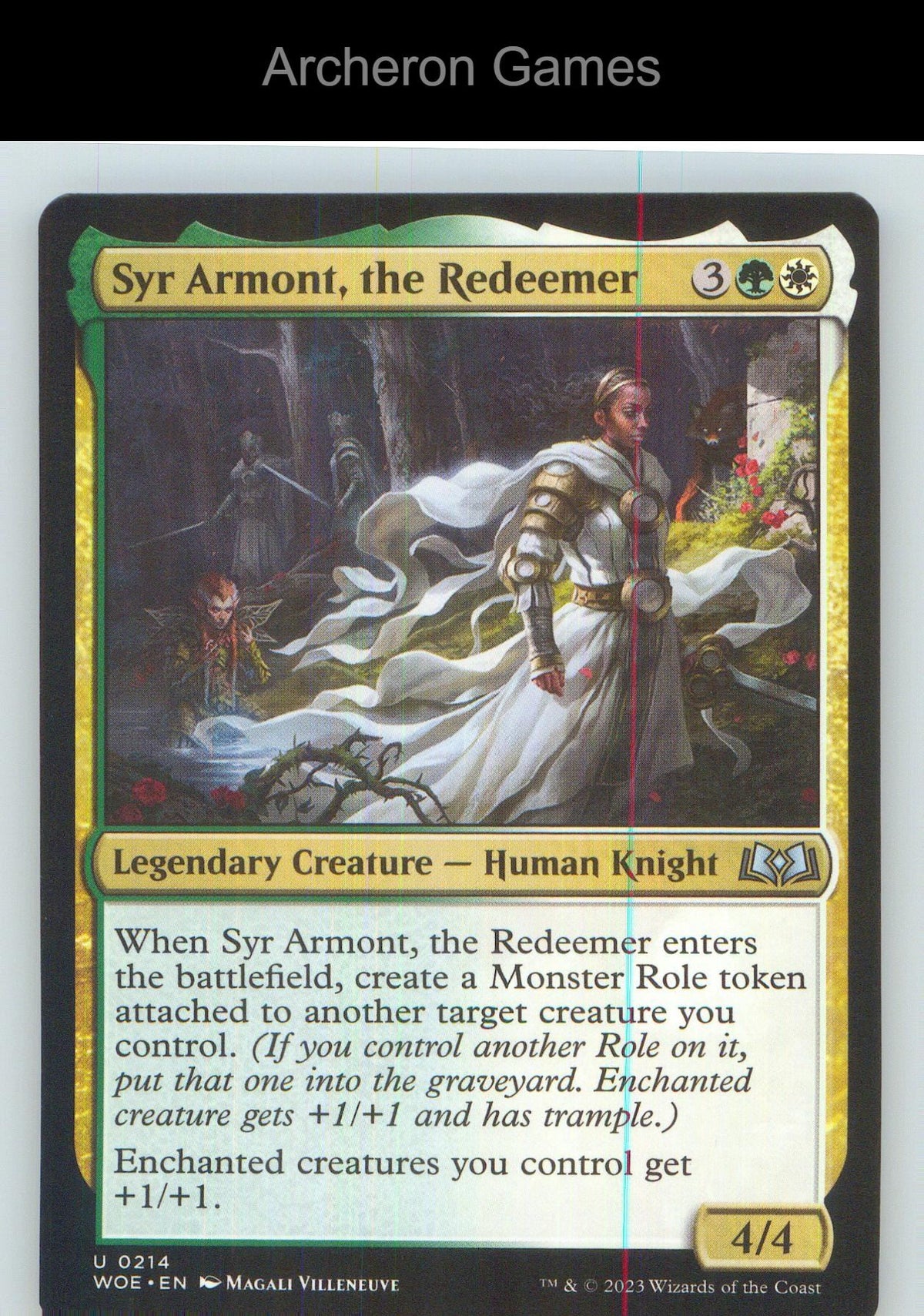 Syr Armont, the Redeemer WOE 214 UC MTG Card NM/EX+