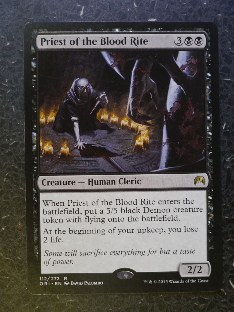 MTG Magic Cards: PRIEST OF THE BLOOD RITE # 6E30
